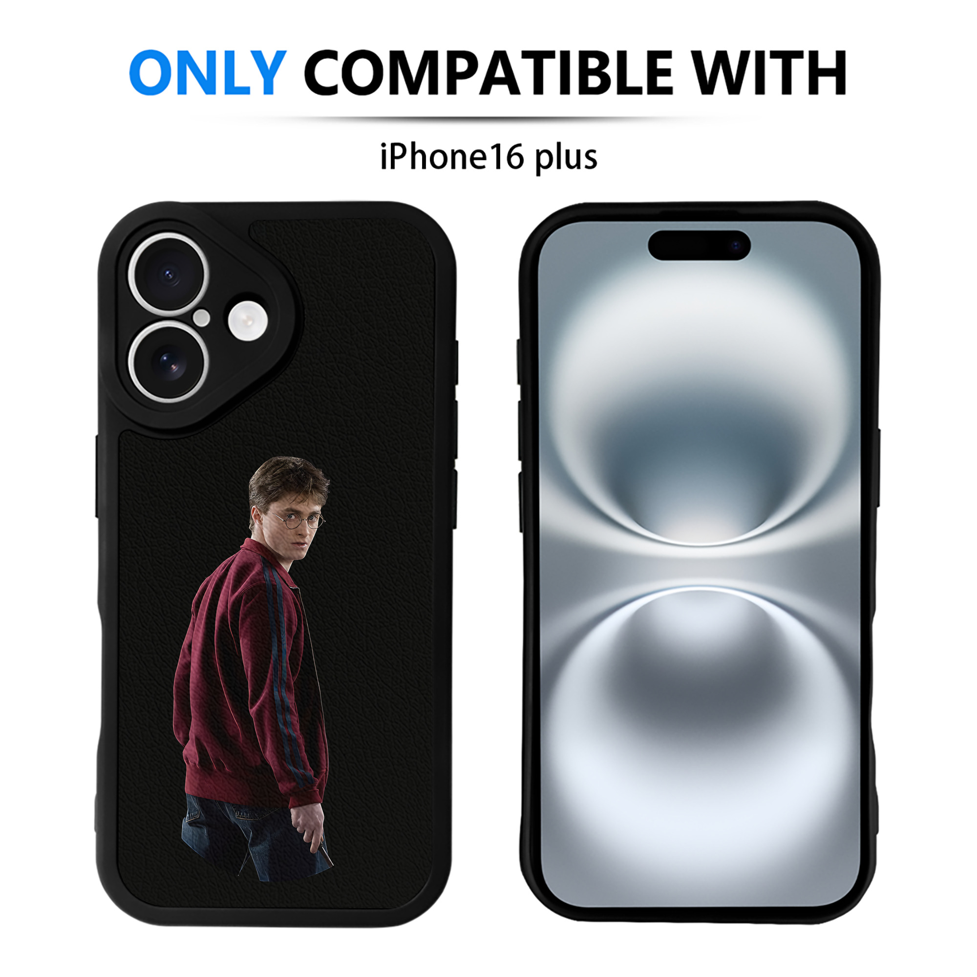 （画像用） Harry Potter ハリー・ポッターシリーズ 【iPhone 16シリーズ対応】シリコンスマホケース（レザー調） 材質：シリコン